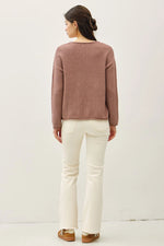 Be Cool Boxy Waffle Knit Sweater