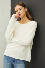 Be Cool Boxy Waffle Knit Sweater
