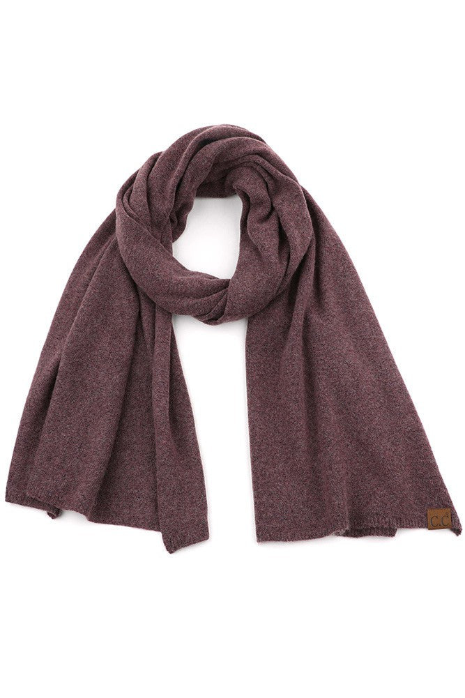 C.C Soft Recycled Fine Yarn Cuff Scarf