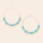 Scout Stone Disk Hoop Earring