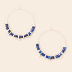 Scout Stone Disk Hoop Earring