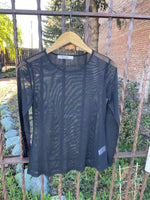 Origami Long Sleeve Mesh Top
