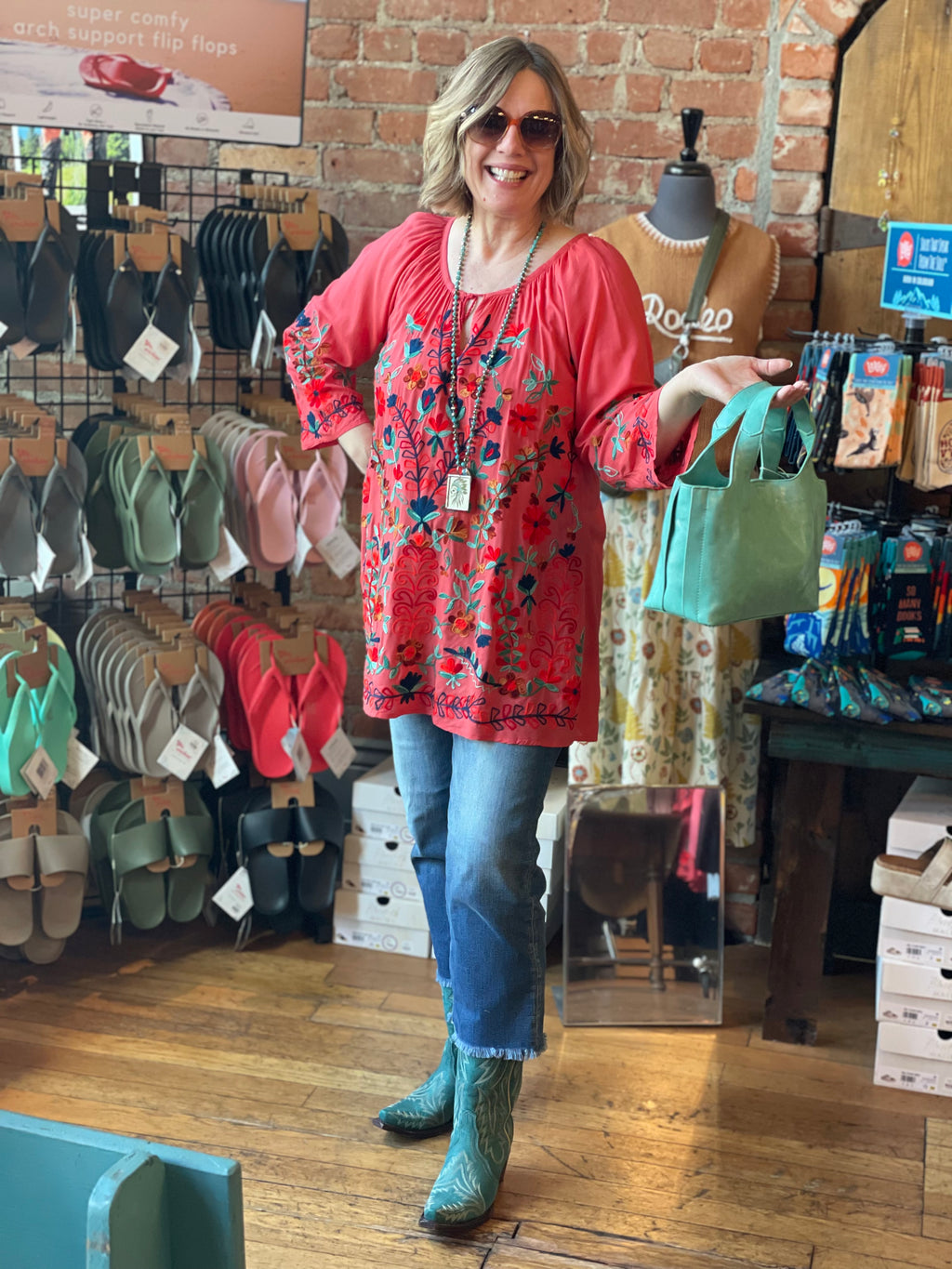 A & A Clothing Inc. Embroidered Top