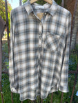 Be Cool Charcoal Button Up Top