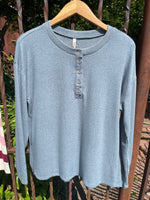 Be Cool Long Sleeve Henley Top