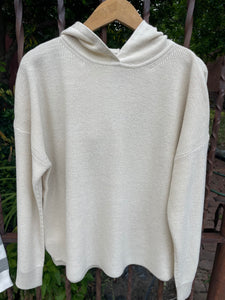 Be Cool Ribbed Knit Hoodie Sweater
