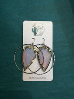 The Teal Cactus Earrings