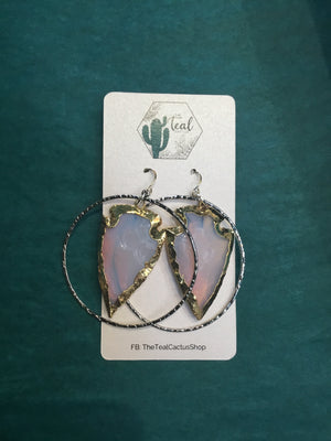 The Teal Cactus Earrings