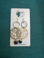 The Teal Cactus Earrings