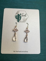 The Teal Cactus Earrings