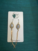 The Teal Cactus Earrings