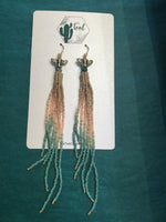 The Teal Cactus Earrings