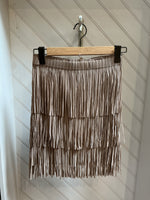 Origami Short Fringe Skirt