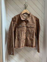 Origami Denim Jacket with Sparkly Detail
