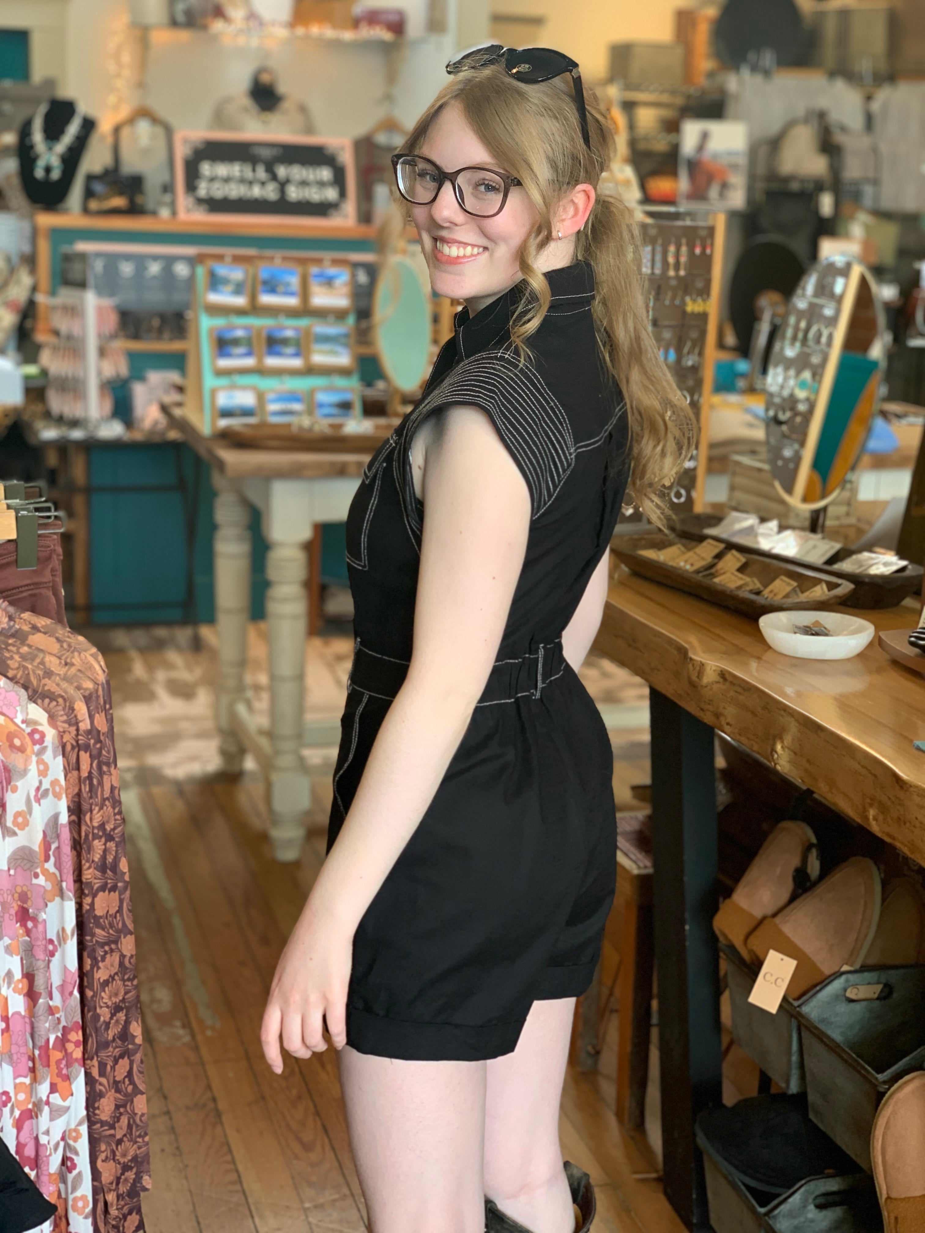Strut & Bolt Linen Romper