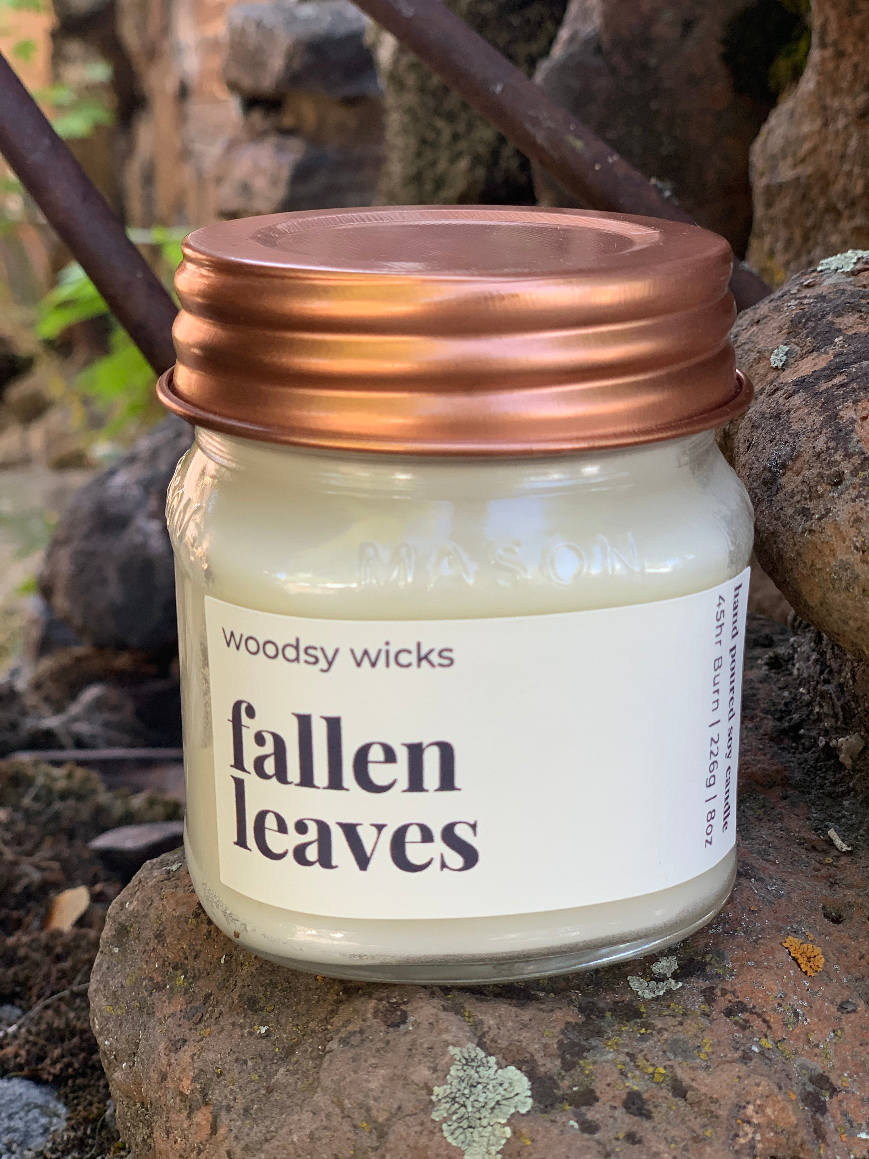 Woodsy Wicks 8oz and 12 oz Candle