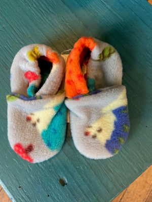 Wolfe Fleece Baby Booties