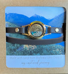 Wallowa Lake Leather Wrap Beach Bracelet