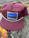 Photo Patch Winter Lake Flat Bill Hats