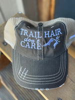 Trail Hair Don't Care Distressed Baseball Hat