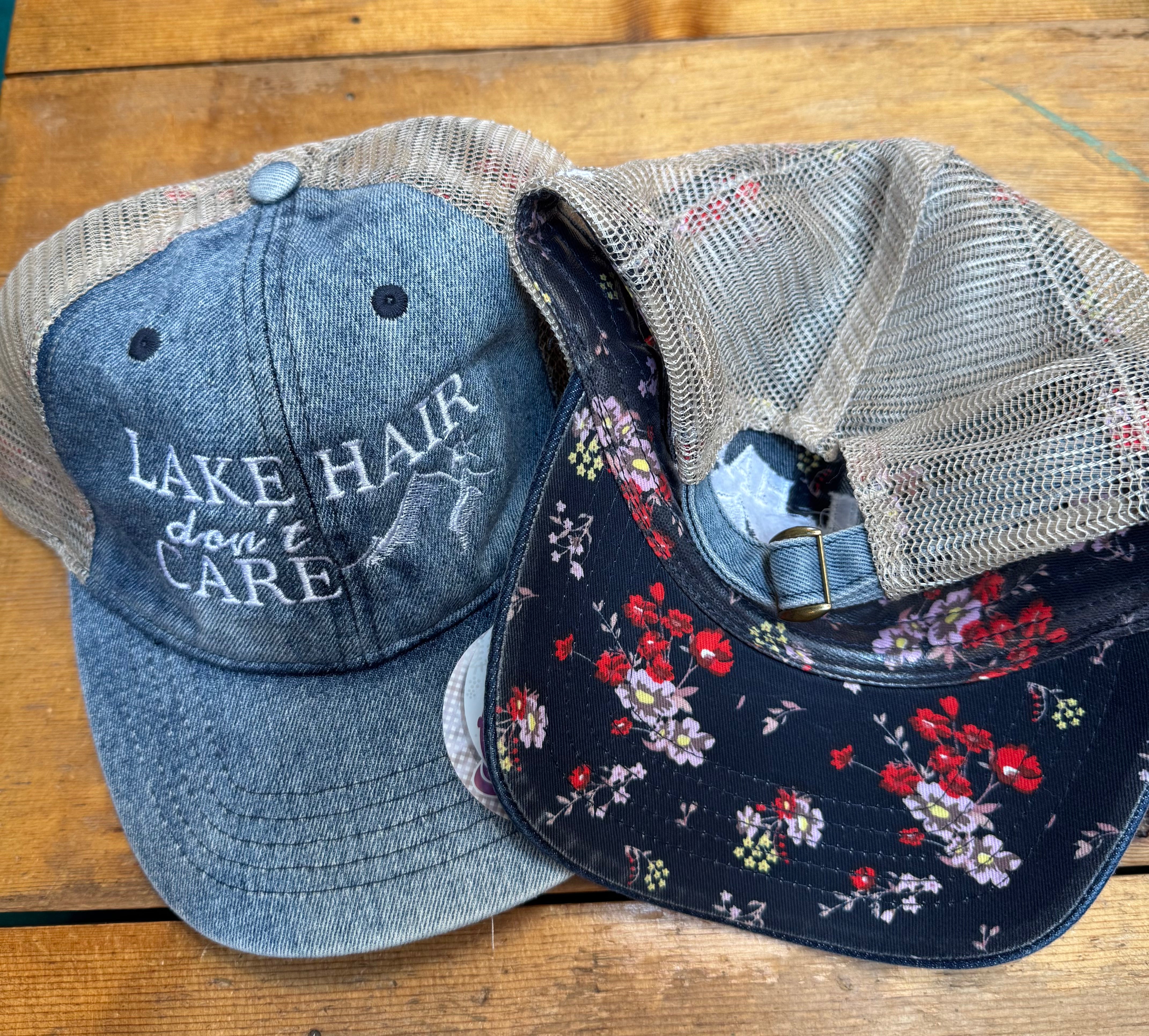 Lake and Trail Hair Don't Care Hats