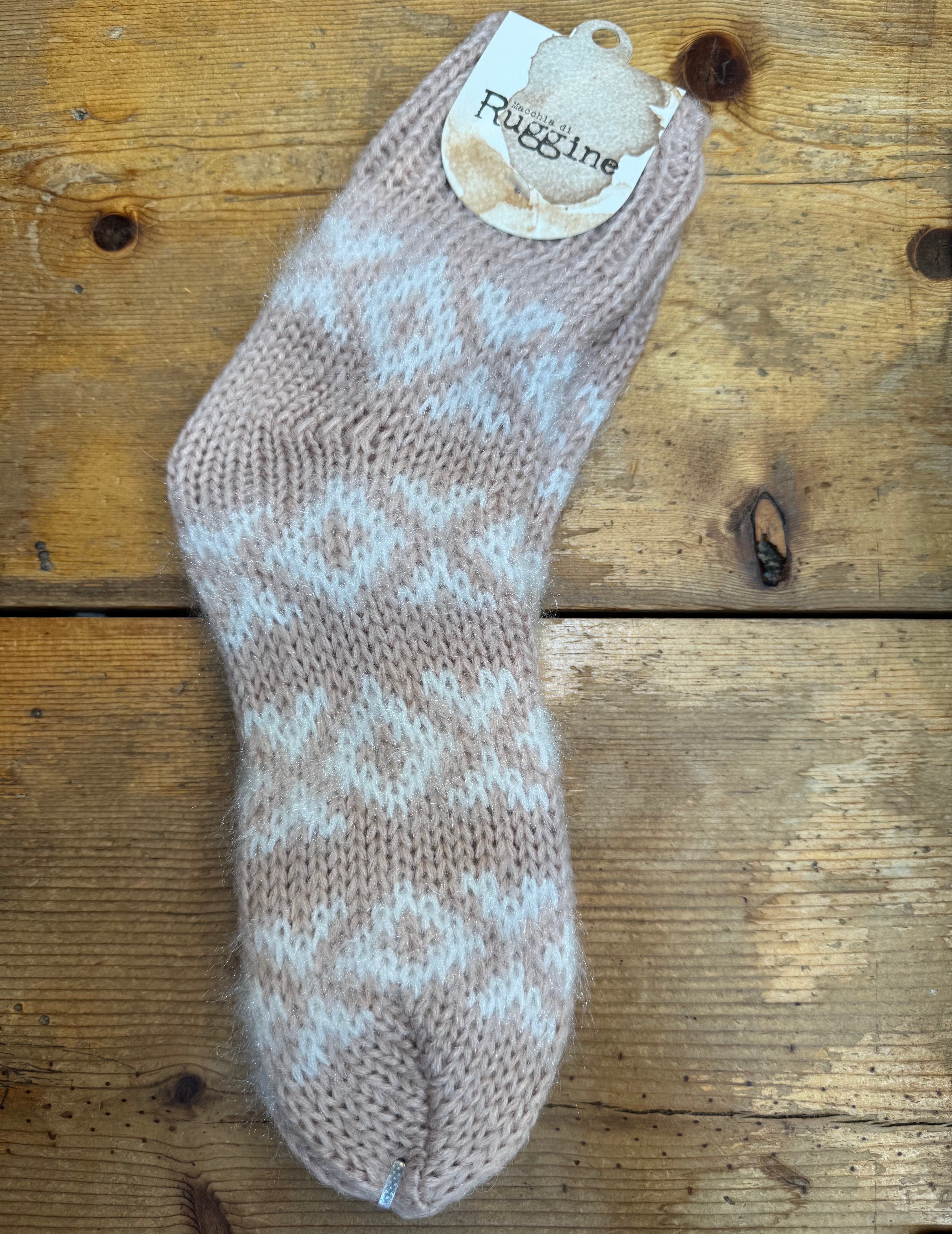 Fuzzy Nordic Socks
