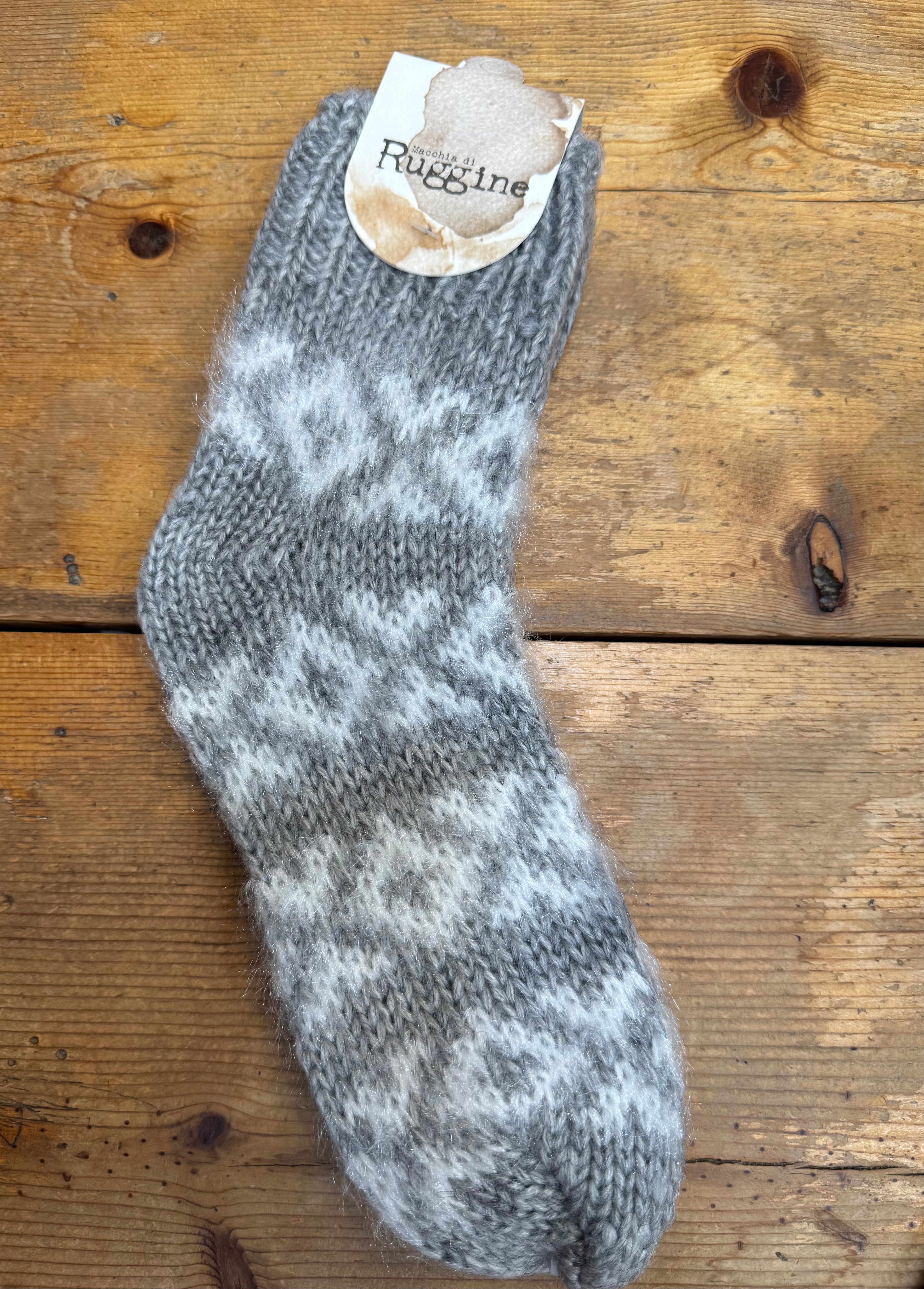 Fuzzy Nordic Socks