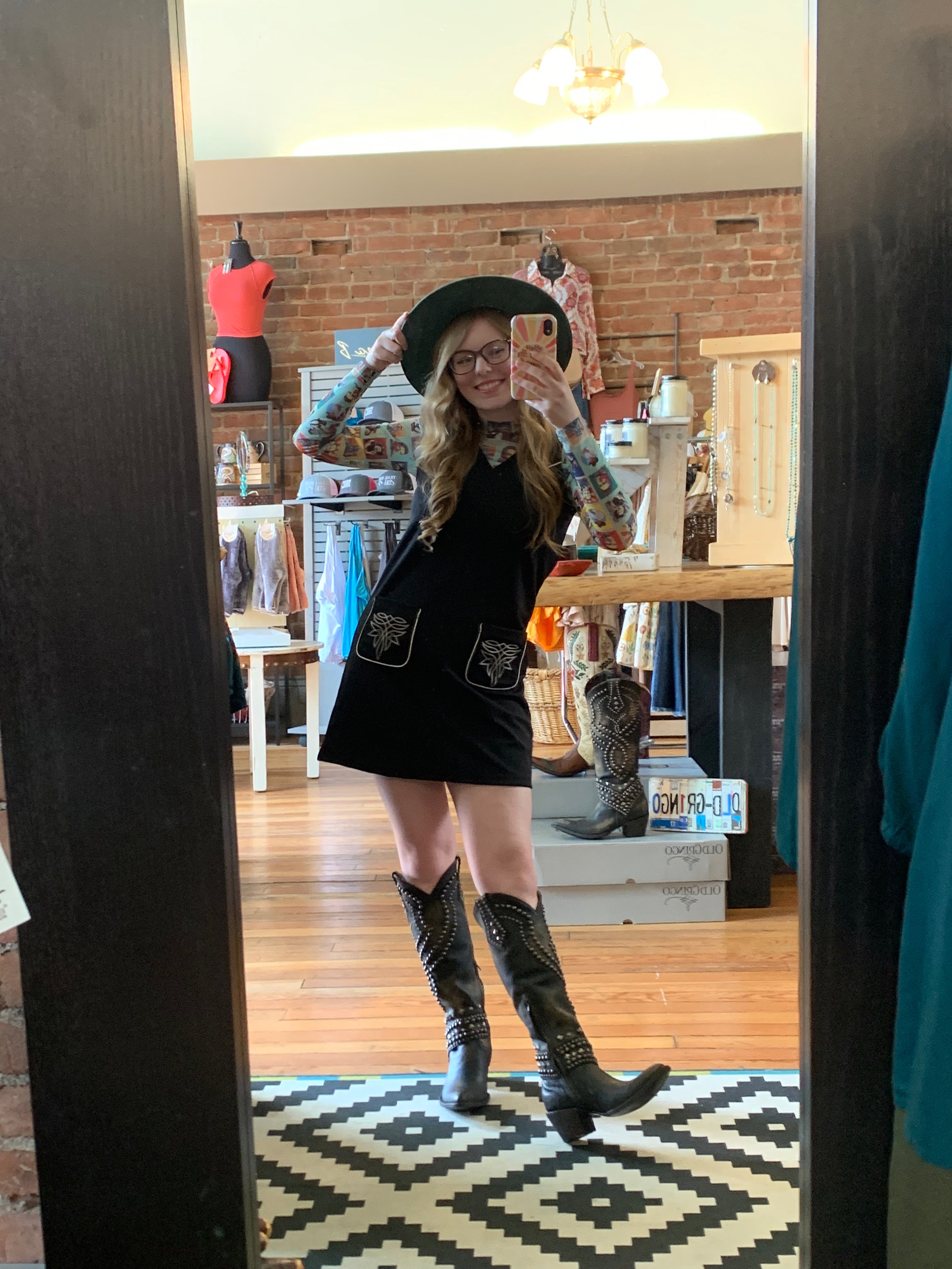 Old Gringo Tall Belinda Leather Boots in Black/Beige
