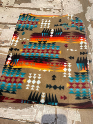 Wolfe Fleece Receiving Blanket