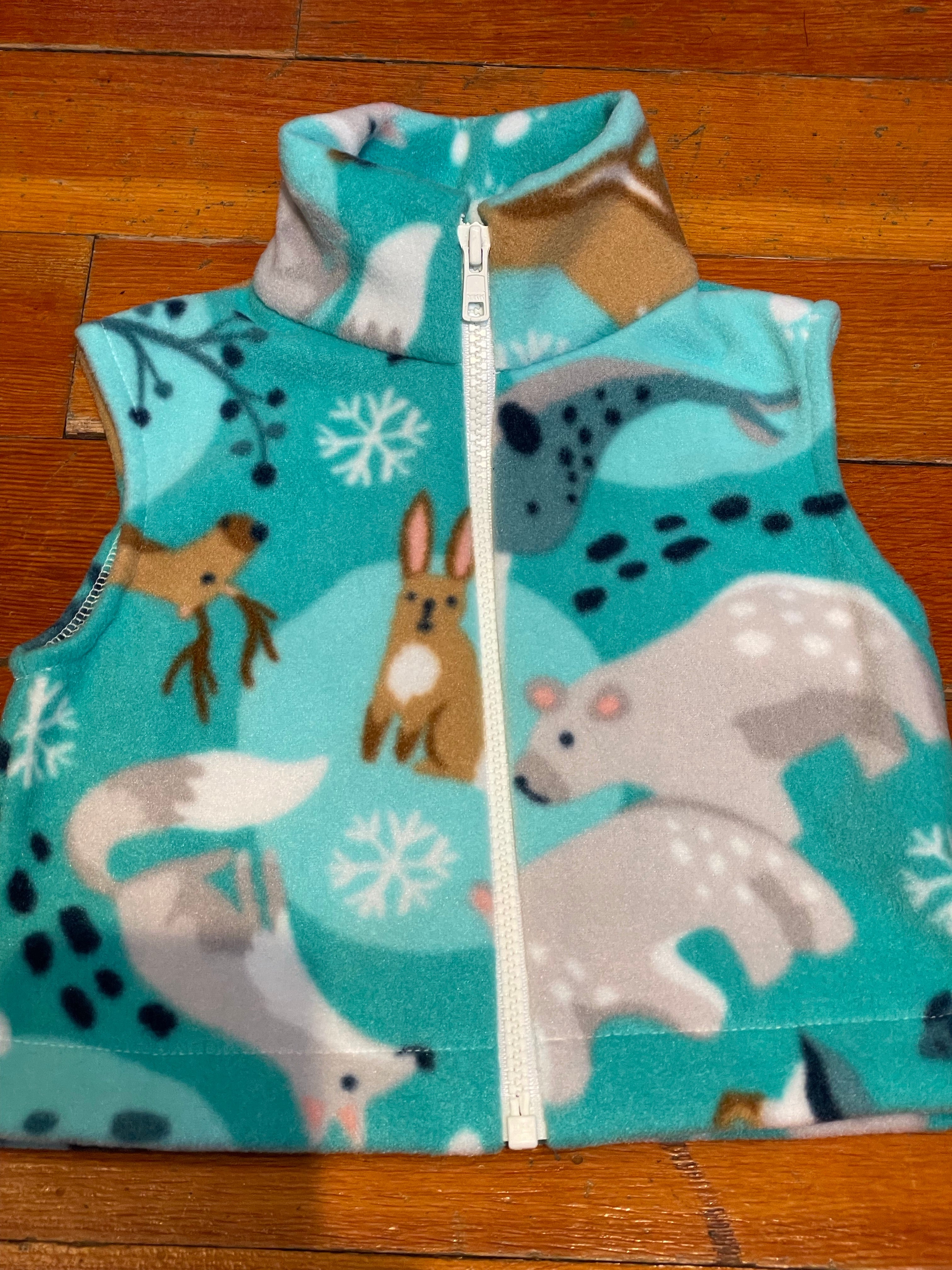 Wolfe Fleece Baby Vest 0-6 Months