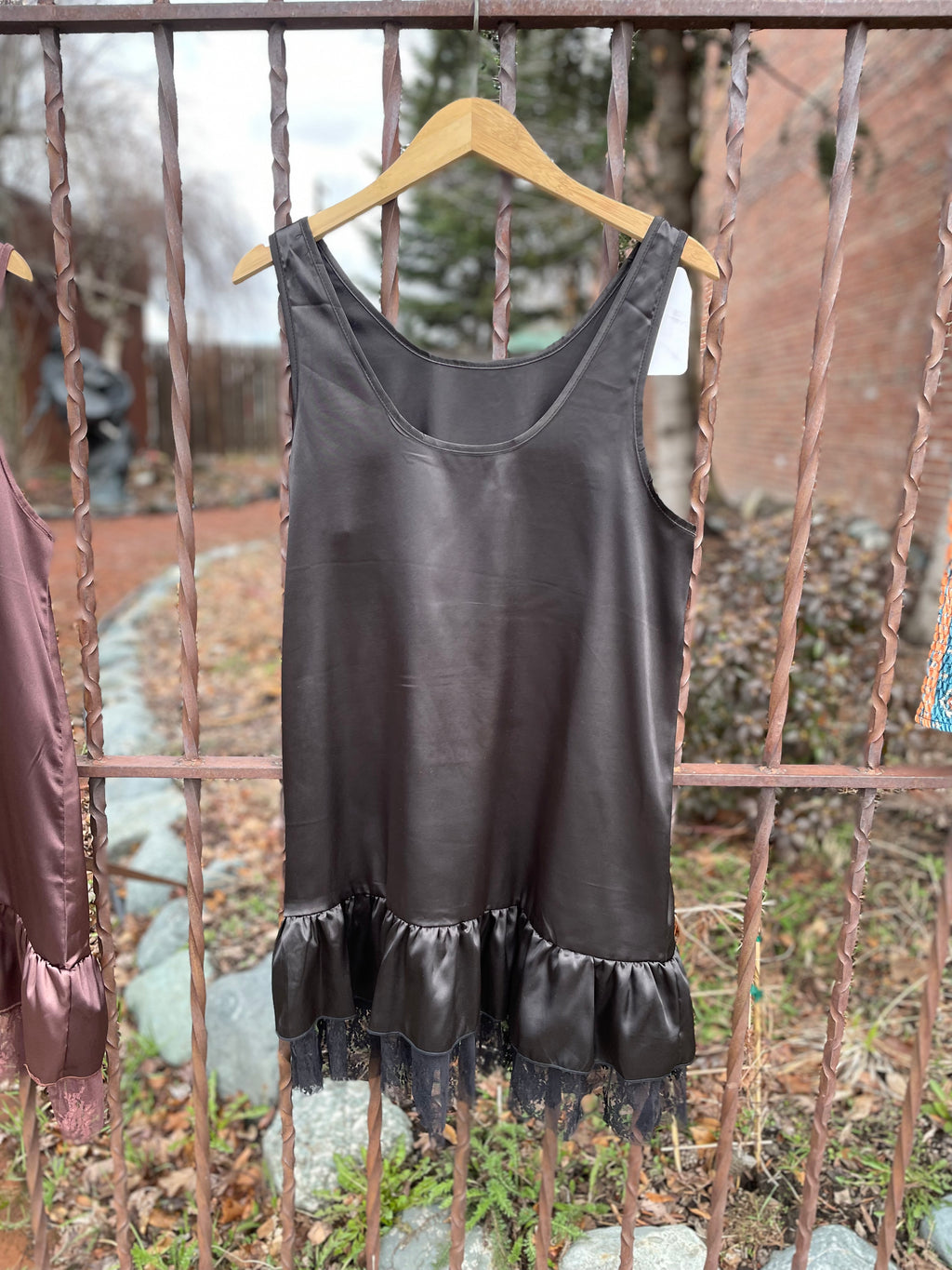 Turquoise Haven Satin Lace Dress
