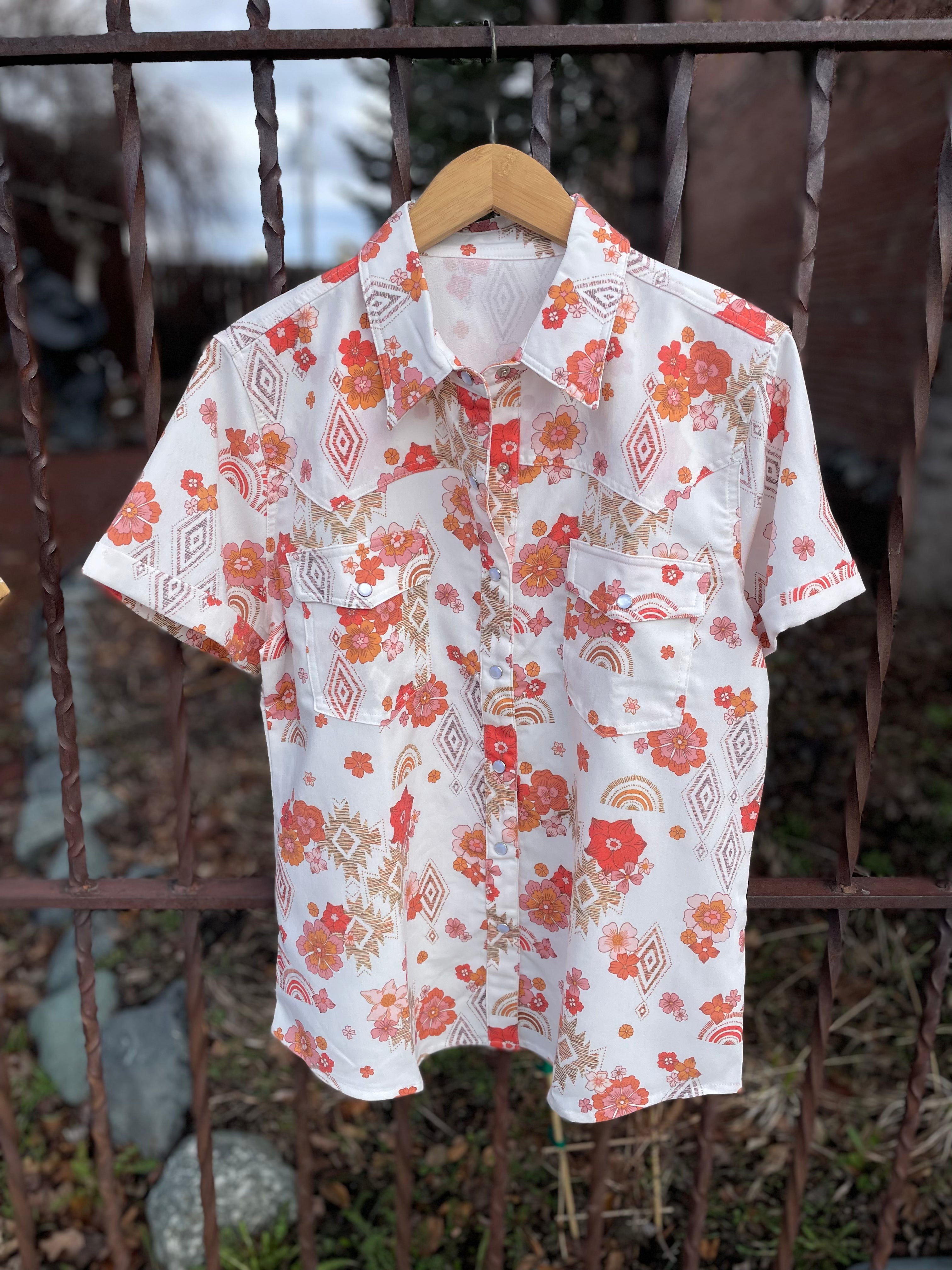 Turquoise Haven Snap Shirt