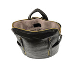 Joy Susan Raegan Double Zipper Backpack