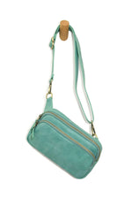 Joy Susan Kylie Double Zip Sling/Belt Bag