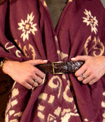 Bed Stu Proem Leather Belt in Tan Rustic White BFS