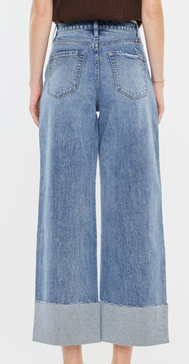 Kan Can 90's Cropped Wide Leg