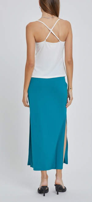 Be Cool Breezy Solid Maxi Skirt