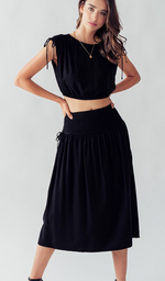 Urban Daizy Smocked Long Skirt