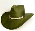 Wilder & Soul Santa Fe Vegan Suede Cowboy Rancher Hat