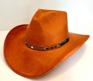Wilder & Soul Santa Fe Vegan Suede Cowboy Rancher Hat