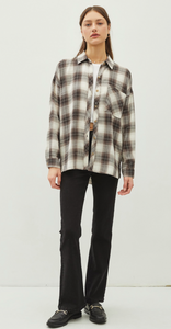 Be Cool Plaid Long Sleeve Flannel