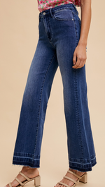 AnnieWear Wide Flare Release Hem Jean