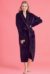 robesnmore Plush Shawl Collar Robe