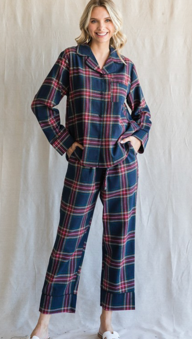 Plaid Pajama Set