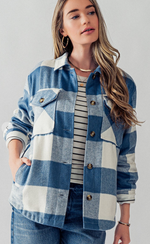 Trend Notes Bella Teddy Plaid Shacket