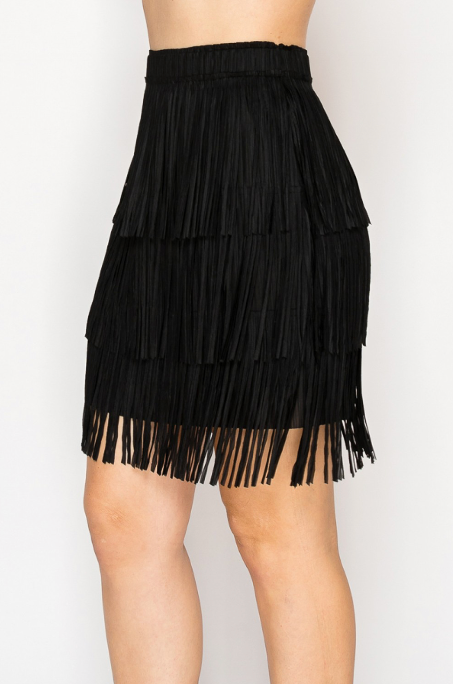 Origami Short Fringe Skirt