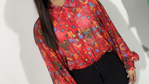 Turquoise Haven Mesh Button Up Shirt