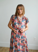 Turquoise Haven Floral Dress