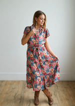 Turquoise Haven Floral Dress