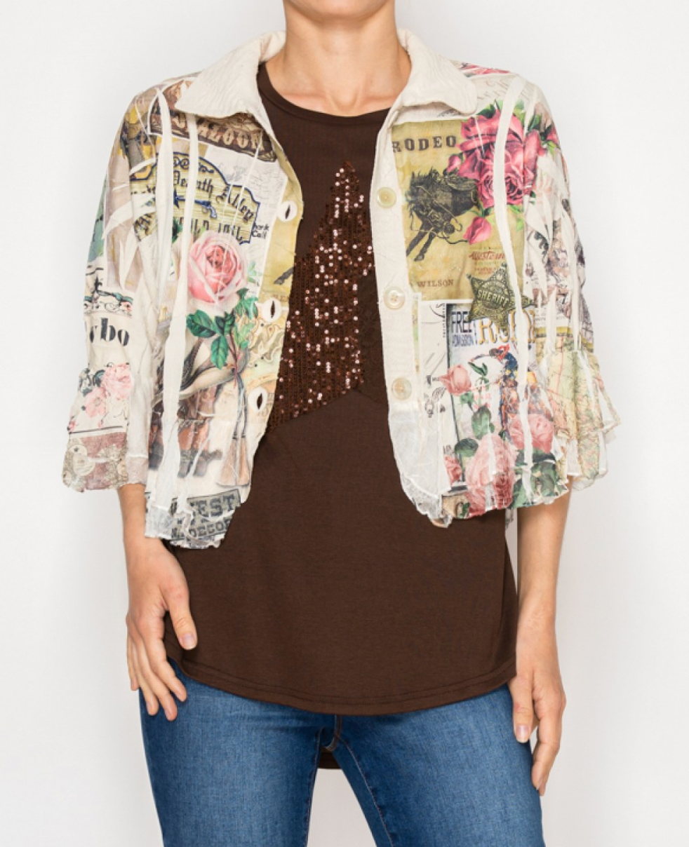 Origami Cropped Jacket